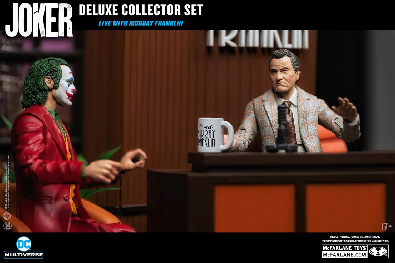 McFarlane Toys - DC Multiverse Joker Movie (Limited Edition Deluxe Collector Set - Live with Murray Franklin) Action Figures Diorama (Ciudadmangacr.com Exlusive)