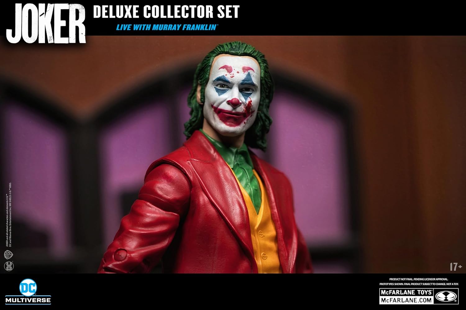 McFarlane Toys - DC Multiverse Joker Movie (Limited Edition Deluxe Collector Set - Live with Murray Franklin) Action Figures Diorama (Ciudadmangacr.com Exlusive)