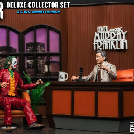 McFarlane Toys - DC Multiverse Joker Movie (Limited Edition Deluxe Collector Set - Live with Murray Franklin) Action Figures Diorama (Ciudadmangacr.com Exlusive)
