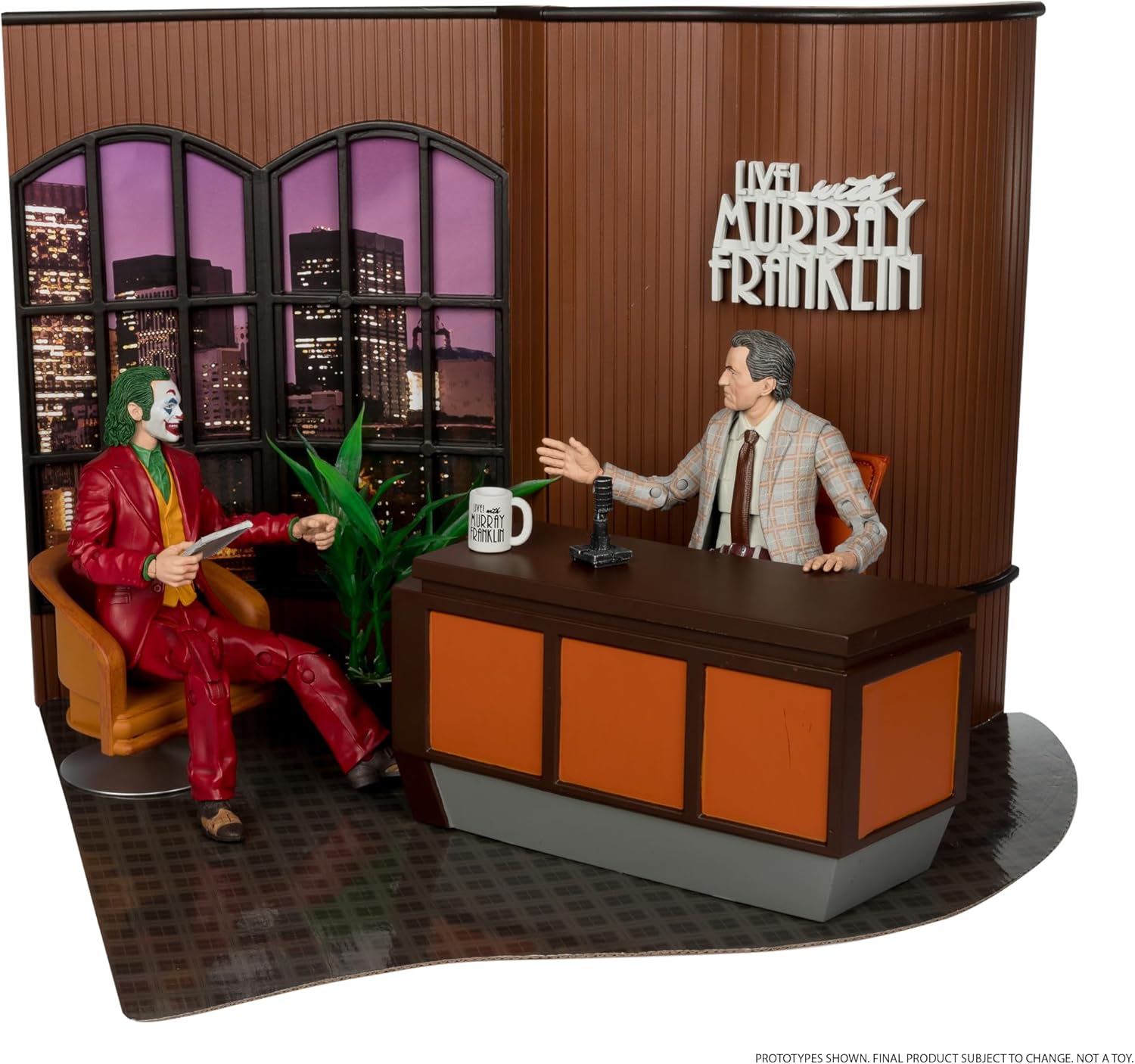 McFarlane Toys - DC Multiverse Joker Movie (Limited Edition Deluxe Collector Set - Live with Murray Franklin) Action Figures Diorama (Ciudadmangacr.com Exlusive)