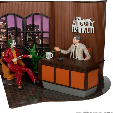 McFarlane Toys - DC Multiverse Joker Movie (Limited Edition Deluxe Collector Set - Live with Murray Franklin) Action Figures Diorama (Ciudadmangacr.com Exlusive)