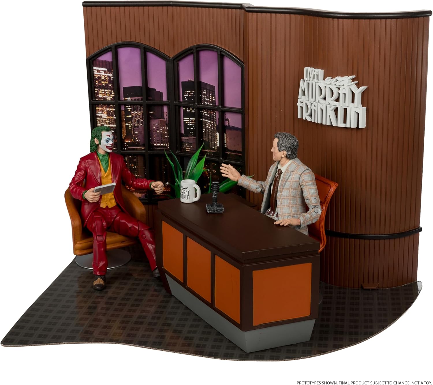 McFarlane Toys - DC Multiverse Joker Movie (Limited Edition Deluxe Collector Set - Live with Murray Franklin) Action Figures Diorama (Ciudadmangacr.com Exlusive)