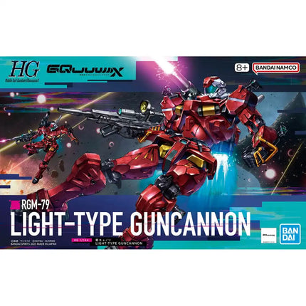 Bandai Hobby - 1/144 HG Mobile Suit Gundam GQuuuuuuX - RGM-79 Light-Type Guncannon Model Kit