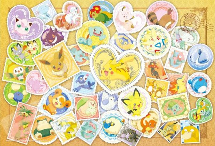 Pokémon - Postage Stamp Art, 108 Piece Jigsaw Puzzle