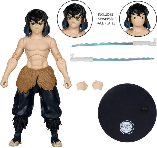 McFarlane Toys - Demon Slayer Inosuke Hashibira (Unmasked) 7in Action Figure