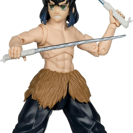 McFarlane Toys - Demon Slayer Inosuke Hashibira (Unmasked) 7in Action Figure