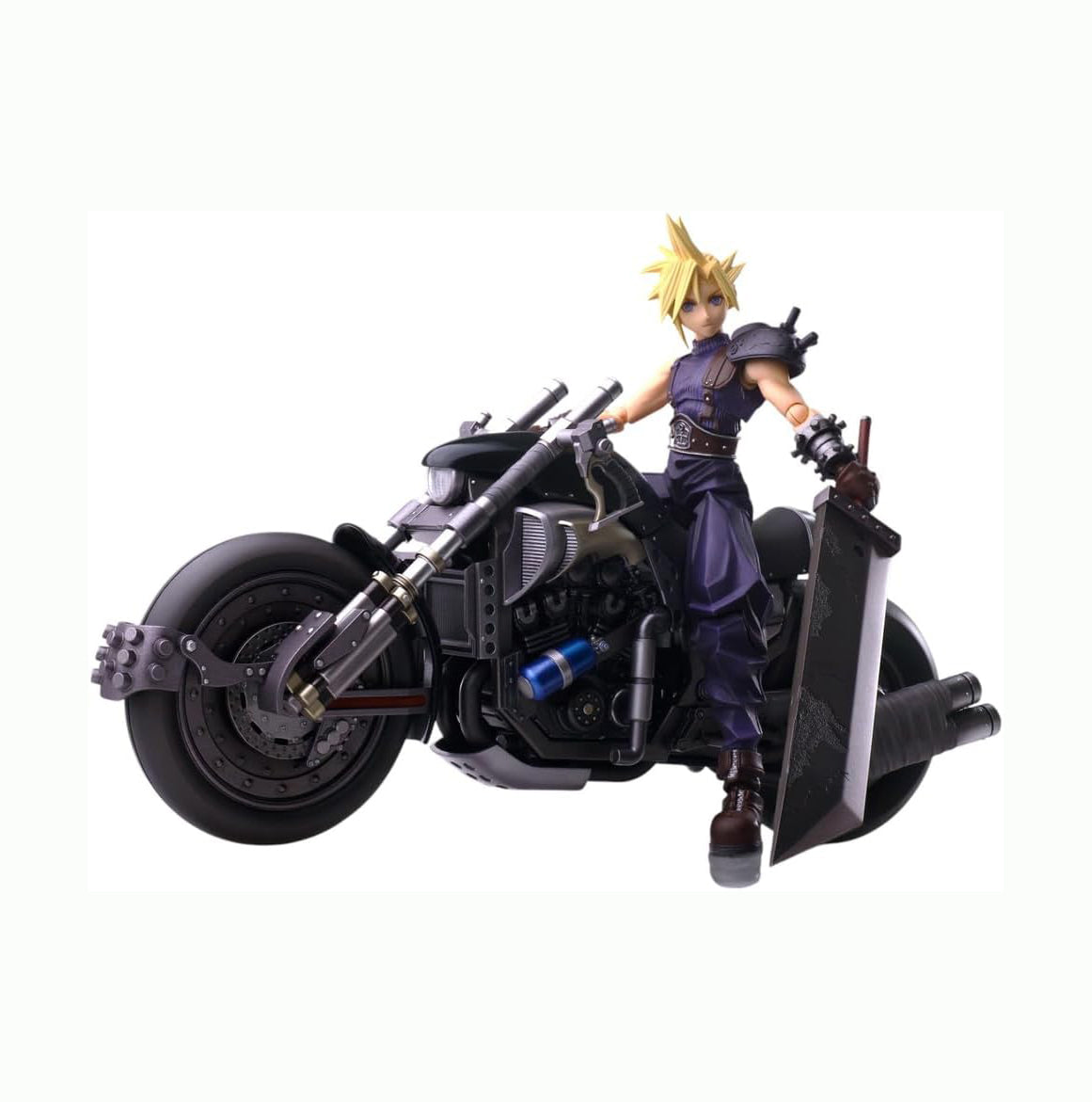 Final Fantasy VII Bling Arts Cloud Strife & Hardy Daytona PVC Pre-Painted Action Figure
