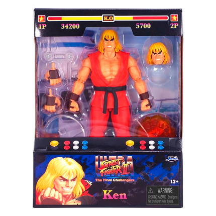 Jada Toys – Street Fighter II Ken Action Figure - 1:12 Scale Collectible