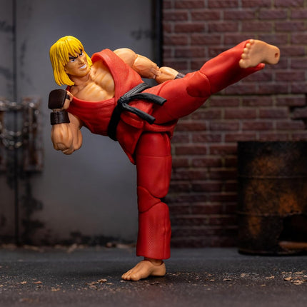 Jada Toys – Street Fighter II Ken Action Figure - 1:12 Scale Collectible