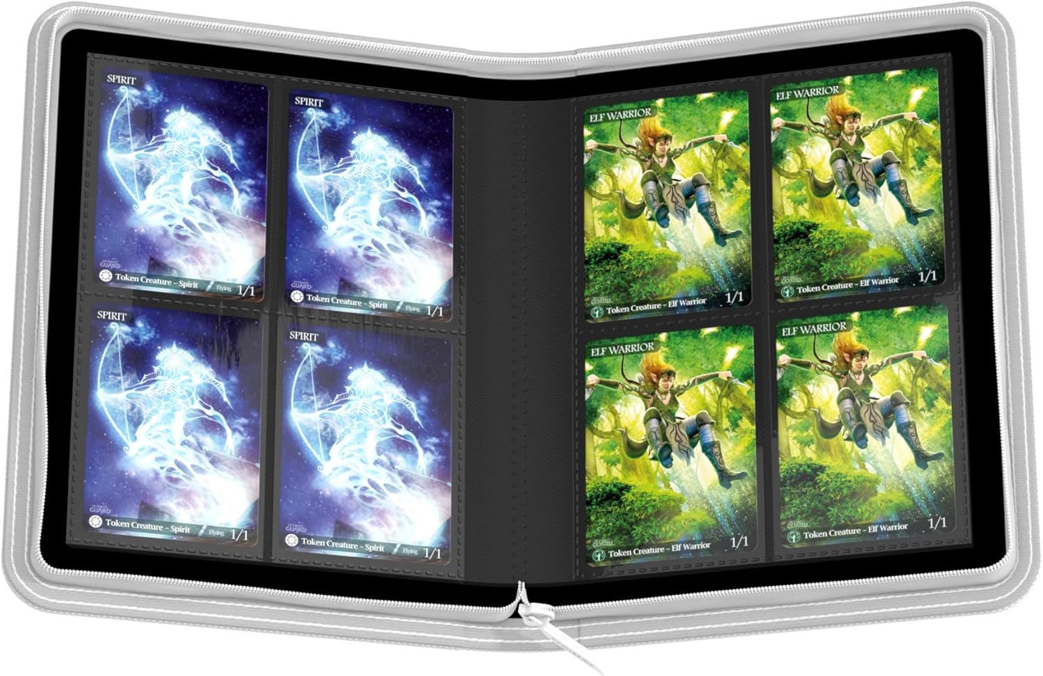 Ultimate Guard Zipfolio – 8 Pocket Xenoskin White (160 cards)