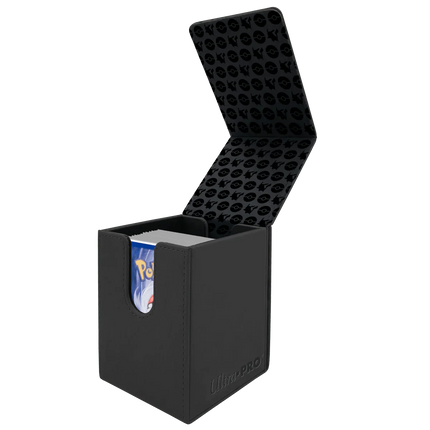 Ultra Pro Elite Series: Pikachu Alcove Flip Deck Box - Premium Leatherette for 100 Double-Sleeved Cards