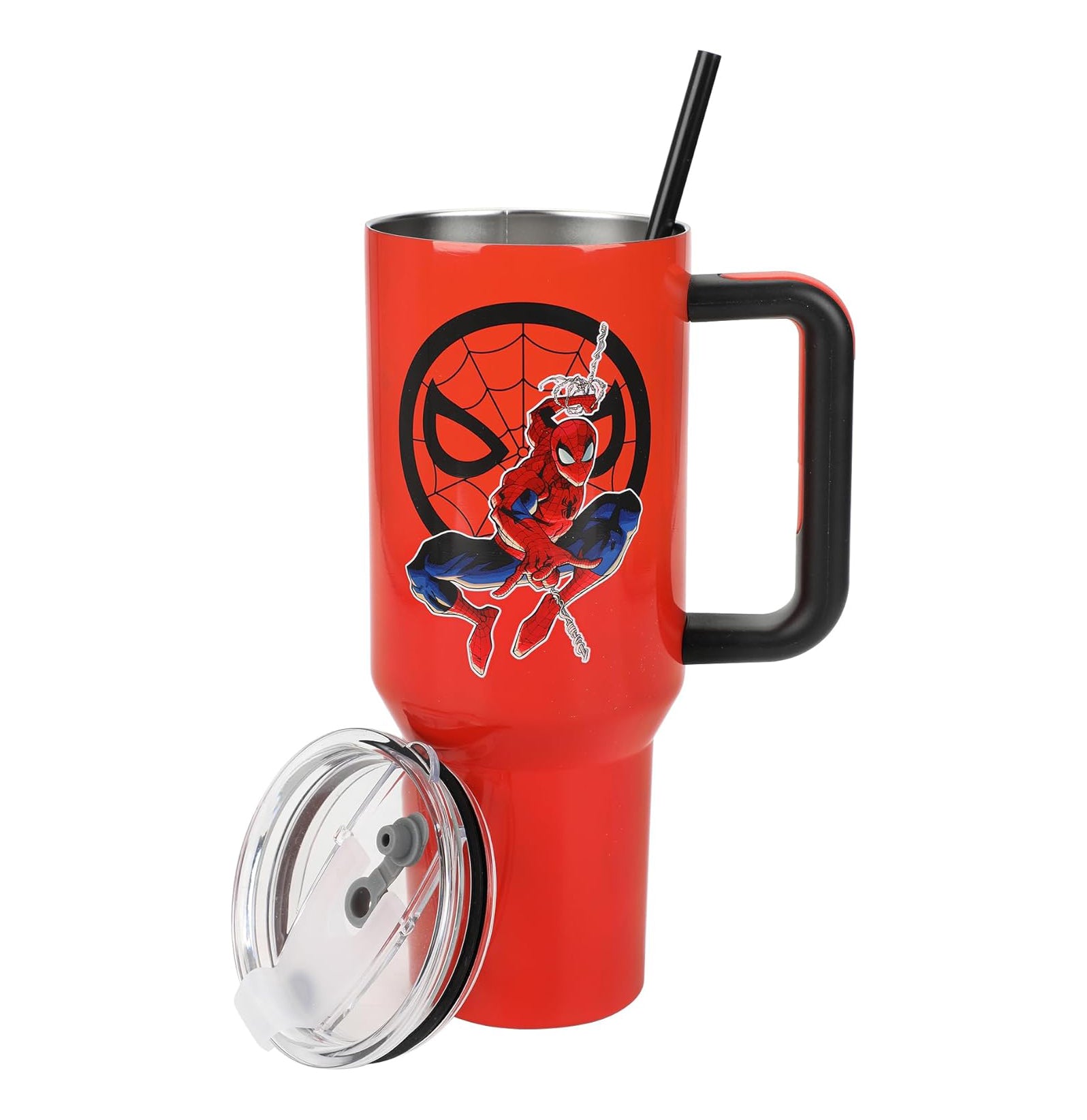 The Amazing Spider-man 40 oz. Sculpted Handle Stainless Steel Tumbler