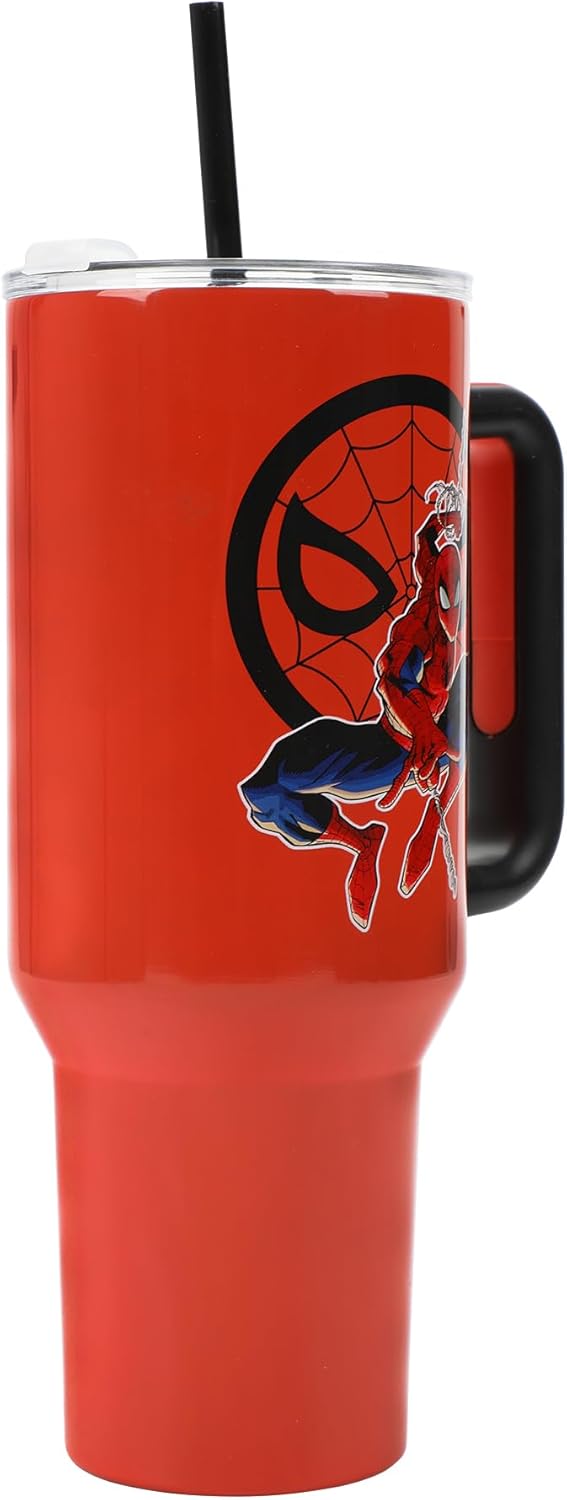 The Amazing Spider-man 40 oz. Sculpted Handle Stainless Steel Tumbler