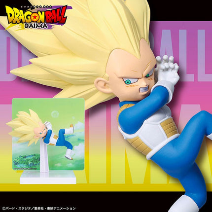 Banpresto - Dragon Ball DAIMA - Super Saiyan 3 Vegeta with Panel (mini), Figure