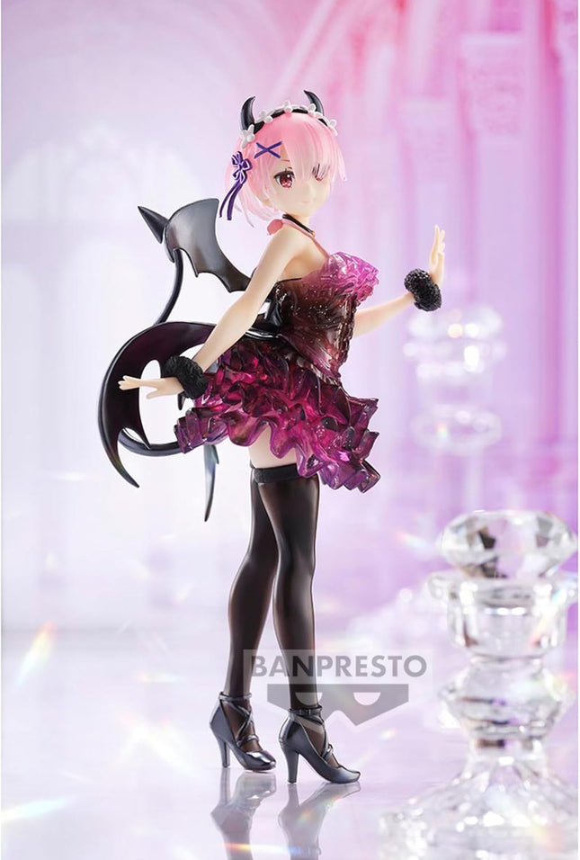 Banpresto - Re:Zero-Starting Life in Another World - Ram Special Color ver. Clear & Dressy, Bandai Spirits Espresto Figure