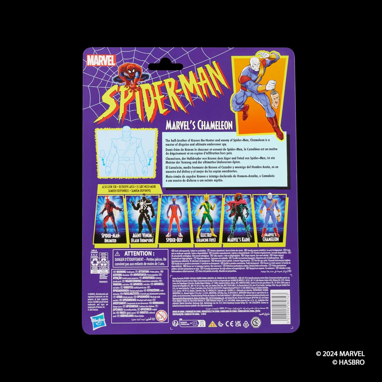 Marvel Legends Series Chameleon, Retro Comics Collectible 6-Inch Scale Action Figure