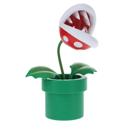 Paladone Super Mario Bros Officially Licensed Mini Piranha Plant Posable Lamp – Flexible Desk Light, Gamer Room Décor