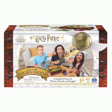 Harry Potter Catch The Golden Snitch, A Quidditch Board Game for Witches, Wizards and Muggles, Family Game