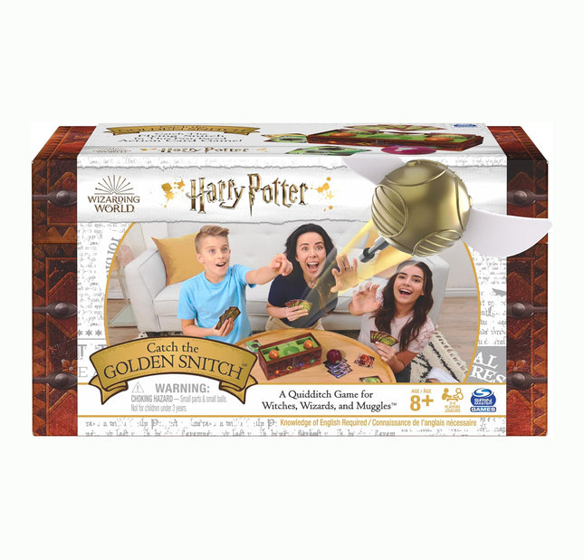 Harry Potter Catch The Golden Snitch, A Quidditch Board Game for Witches, Wizards and Muggles, Family Game