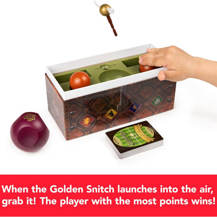 Harry Potter Catch The Golden Snitch, A Quidditch Board Game for Witches, Wizards and Muggles, Family Game