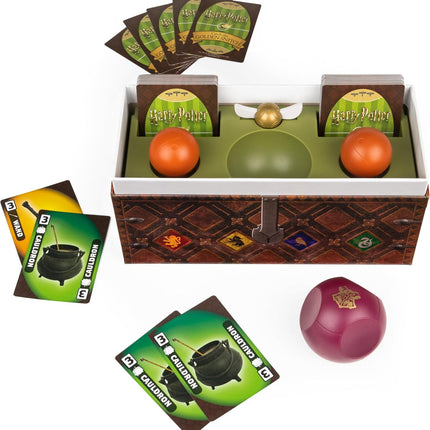 Harry Potter Catch The Golden Snitch, A Quidditch Board Game for Witches, Wizards and Muggles, Family Game