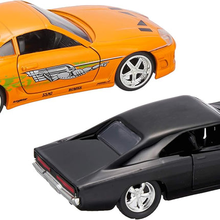 Fast & Furious Dom's Dodge Charger R/T & Brian's Toyota Supra 1:32 Die - Cast Cars