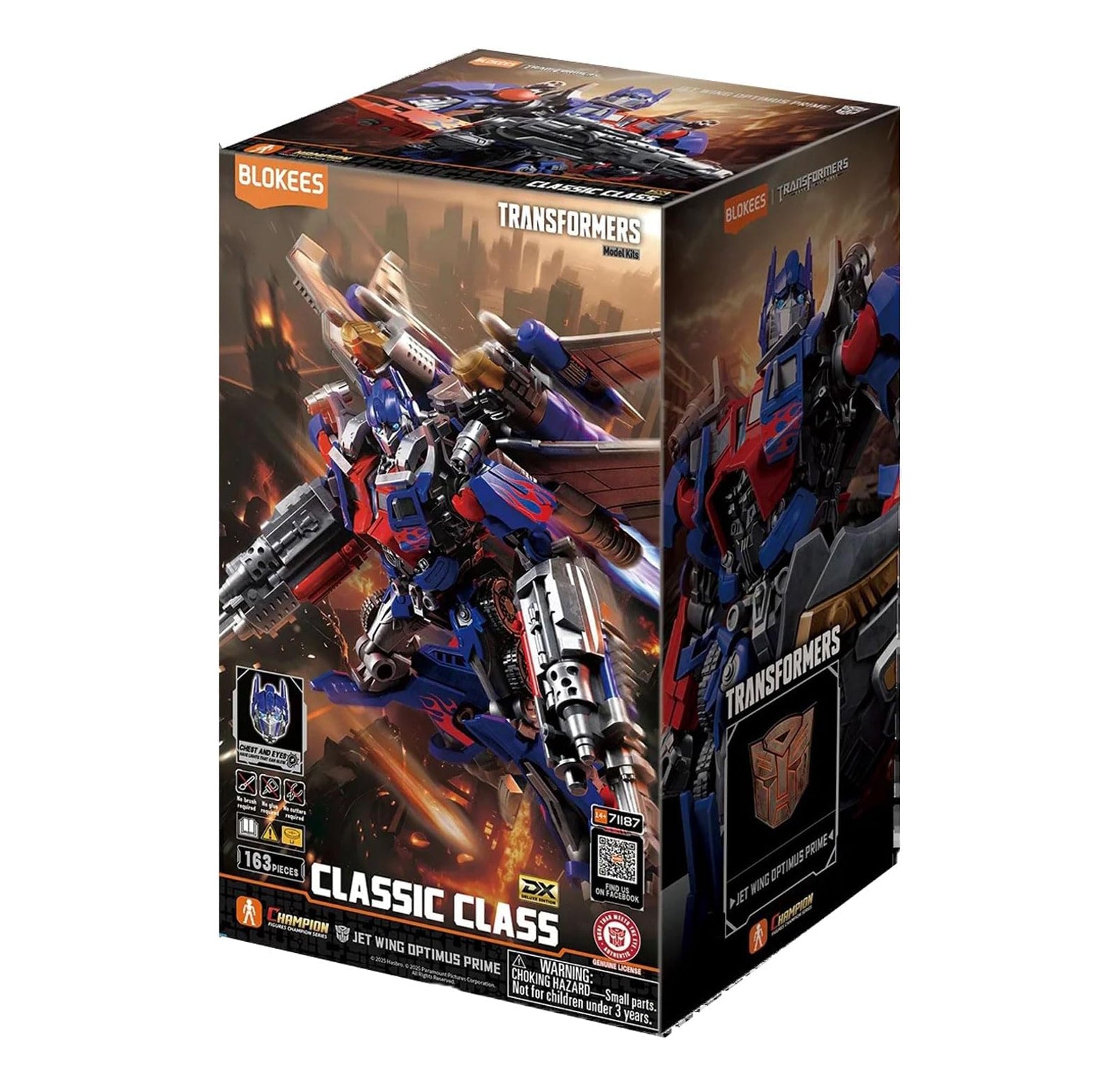 BLOKEES Figures - Transformers Classic Class Movie 3 Jet Wing Optimus Prime Model Kit