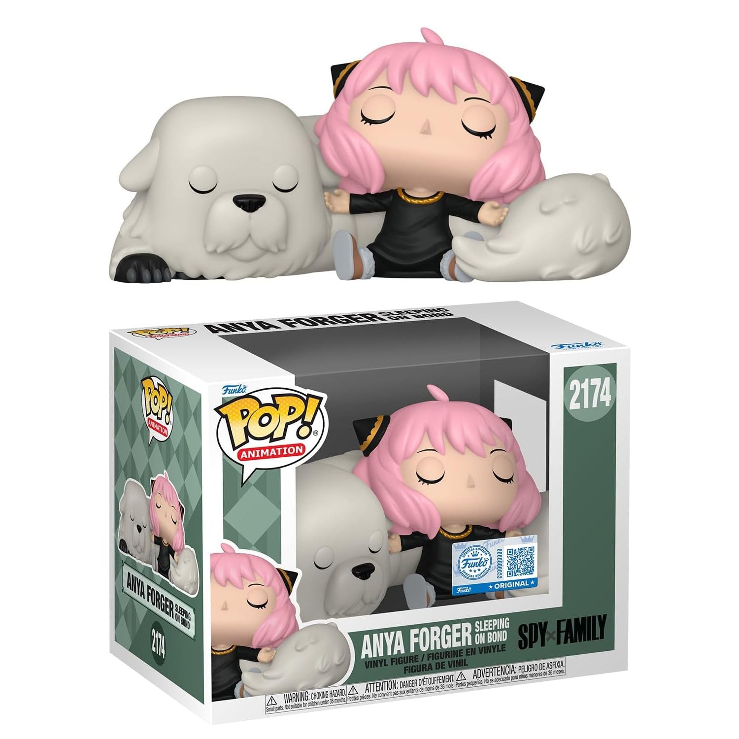 Funko POP! Animation #2174: Spy X Family - Anya Forger Sleeping on Bond (SPECIAL EDITION)