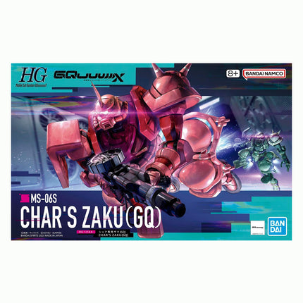 Bandai Hobby - 1/144 HG Mobile Suit Gundam GQuuuuuuX - MS-06S Char's Zaku (GQ) Model Kit
