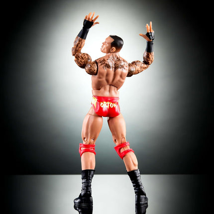 Mattel WWE Elite Collection Top Picks Action Figures & Accessories Set, 6-inch Collectible Randy Orton with Swappable Hands & Ring Gear