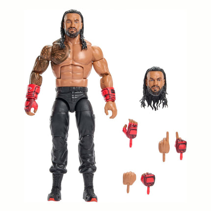 WWE Elite Collection Top Picks Action Figures & Accessories Set, 6-inch Collectible Roman Reigns with Swappable Hands & Ring Gear