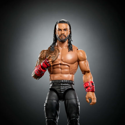 WWE Elite Collection Top Picks Action Figures & Accessories Set, 6-inch Collectible Roman Reigns with Swappable Hands & Ring Gear
