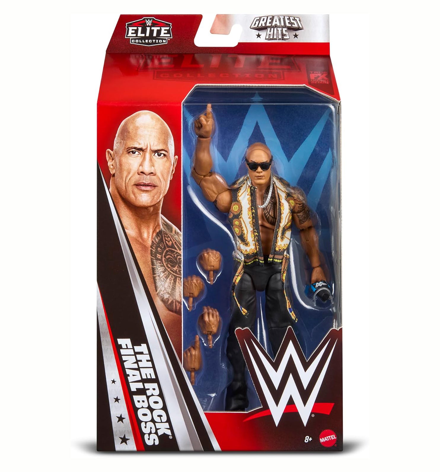 WWE The Rock (Final Boss) Mattel Elite Collection Greatest Hits Series 10 Wrestling Action Wrestler Figure