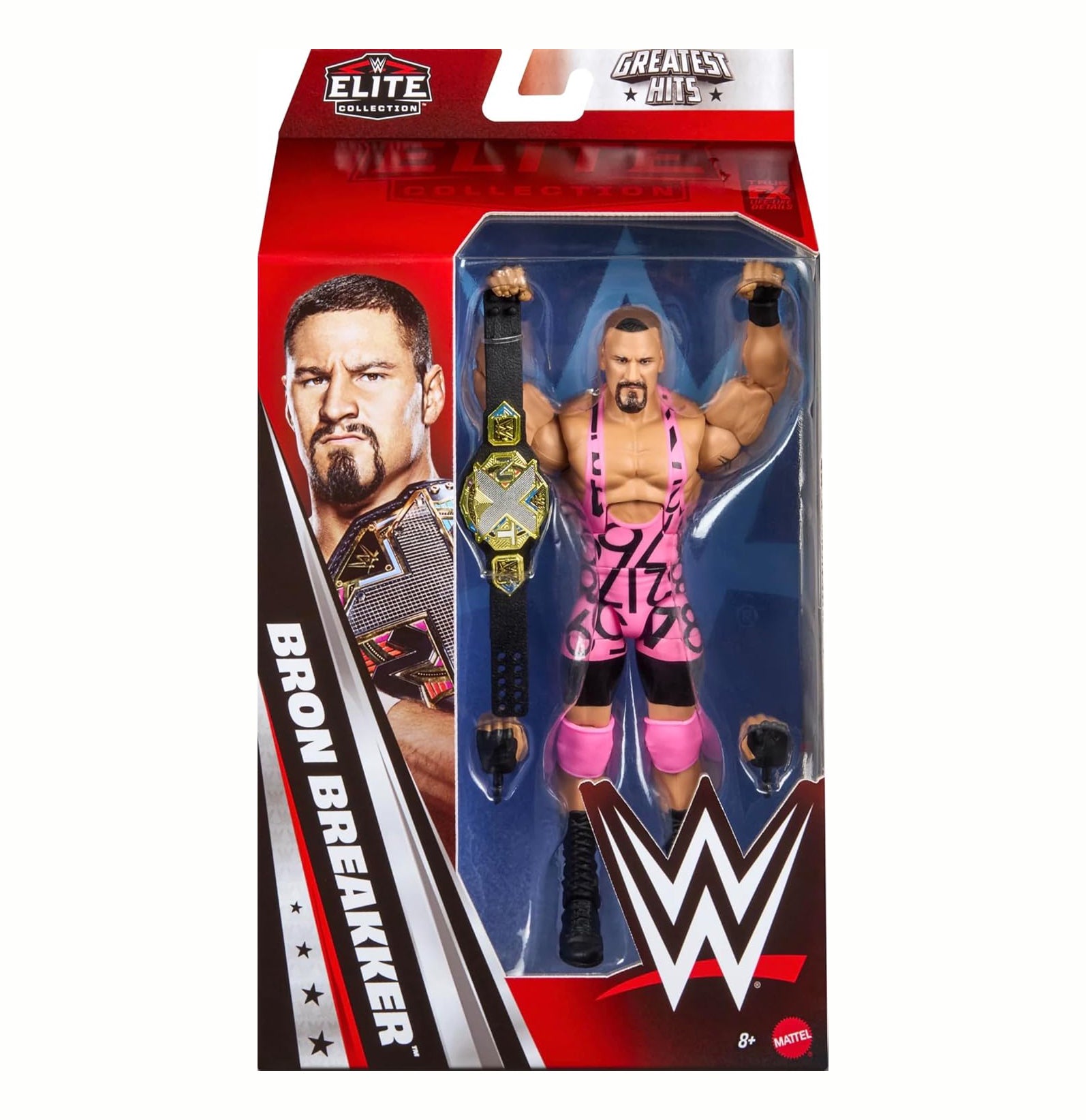 WWE Bron Breakker with Belt Mattel Elite Collection Greatest Hits Series 10 Wrestling Action Wrestler Figure