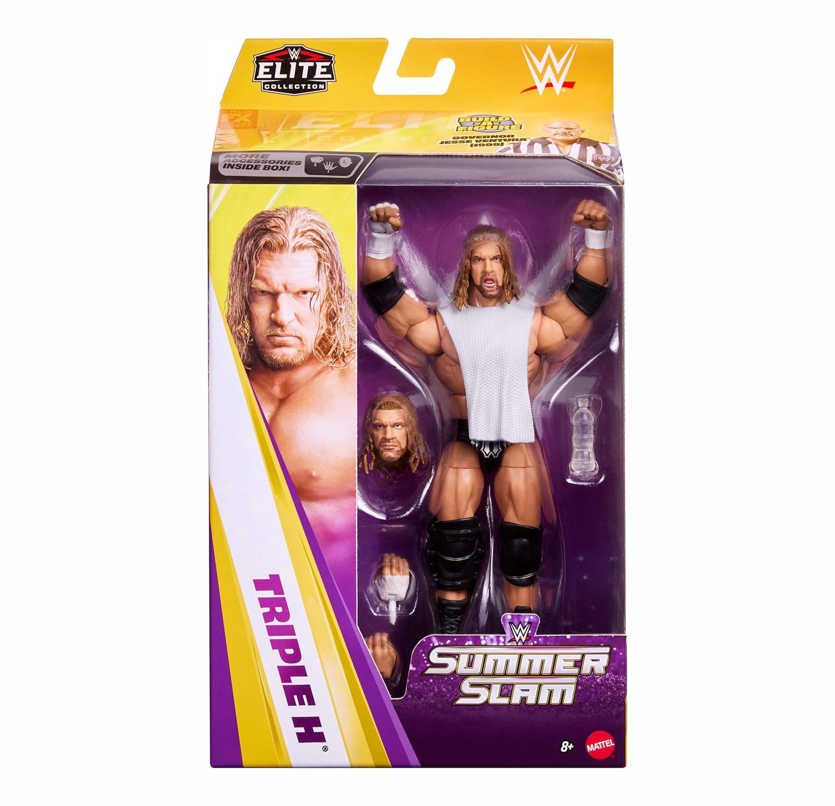 Mattel WWE Elite Collection Action Figure & Accessories, Premium Live Event Triple H