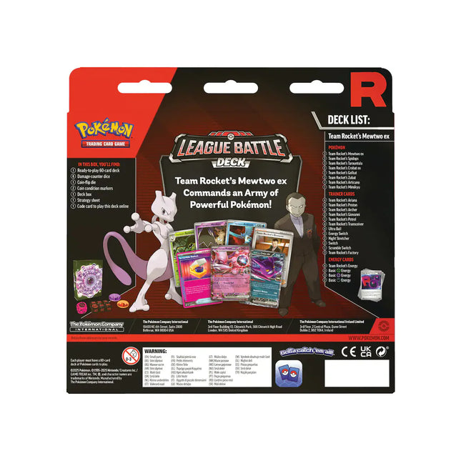 Pokémon TCG: Team Rocket’s Mewtwo ex League Battle Deck (ENGLISH EDITION)