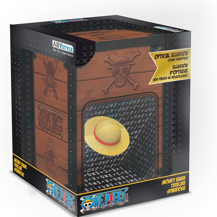 One Piece Strawhat Metal Coin Bank Ideal for Holding Coins and Cash