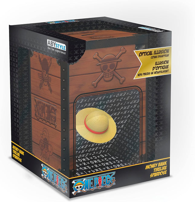 One Piece Strawhat Metal Coin Bank Ideal for Holding Coins and Cash