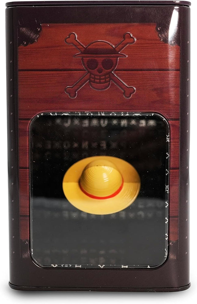 One Piece Strawhat Metal Coin Bank Ideal for Holding Coins and Cash