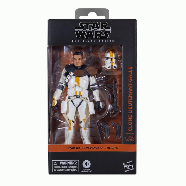 STAR WARS The Black Series Clone Lieutenant Galle, Revenge of The Sith Premium Collectible 6 Inch Action Figure