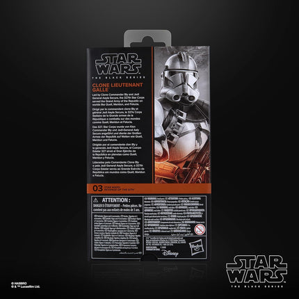 STAR WARS The Black Series Clone Lieutenant Galle, Revenge of The Sith Premium Collectible 6 Inch Action Figure