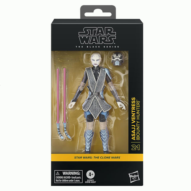 STAR WARS The Black Series Asajj Ventress (Bounty Hunter), The Clone Wars Premium Collectible 6 Inch Action Figure