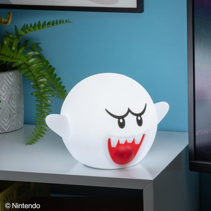 Paladone Super Mario Boo SquishyGlo Light – Officially Licensed Nintendo Silicone Lamp for Kids & Teens