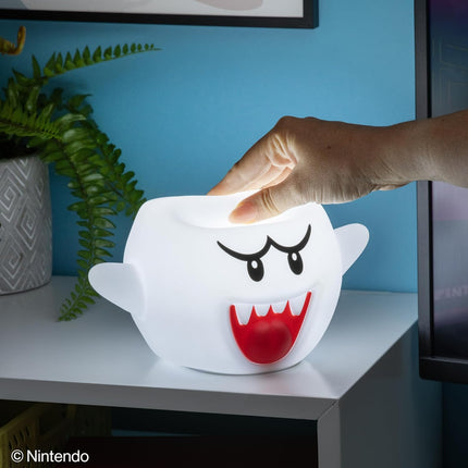 Paladone Super Mario Boo SquishyGlo Light – Officially Licensed Nintendo Silicone Lamp for Kids & Teens