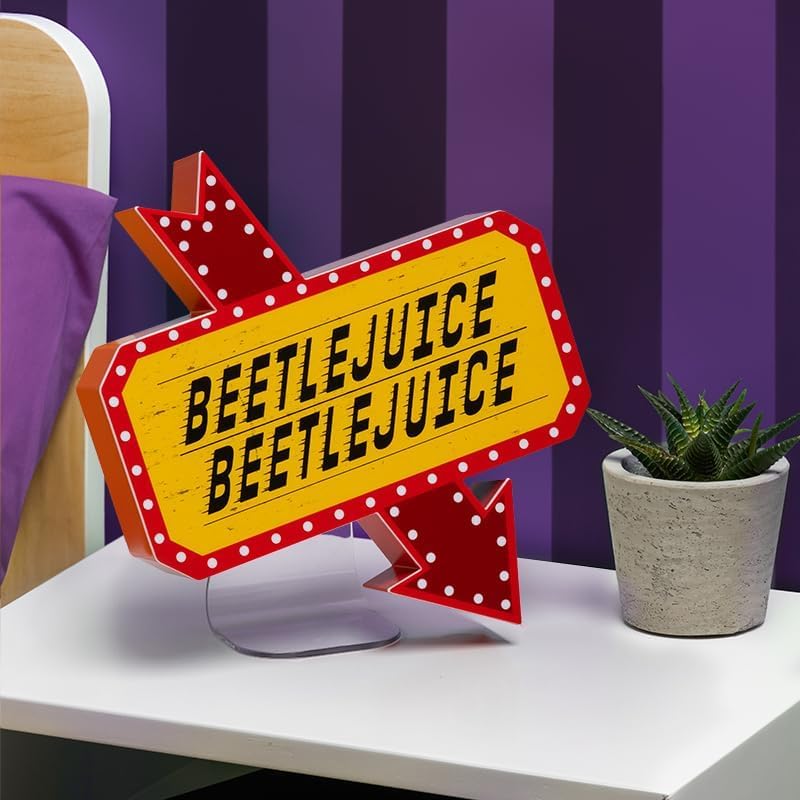 Paladone Beetlejuice Icon Accent Light - Officially Licensed Merchandise from Iconic Retro Horror Movie, Spooky Room Decor