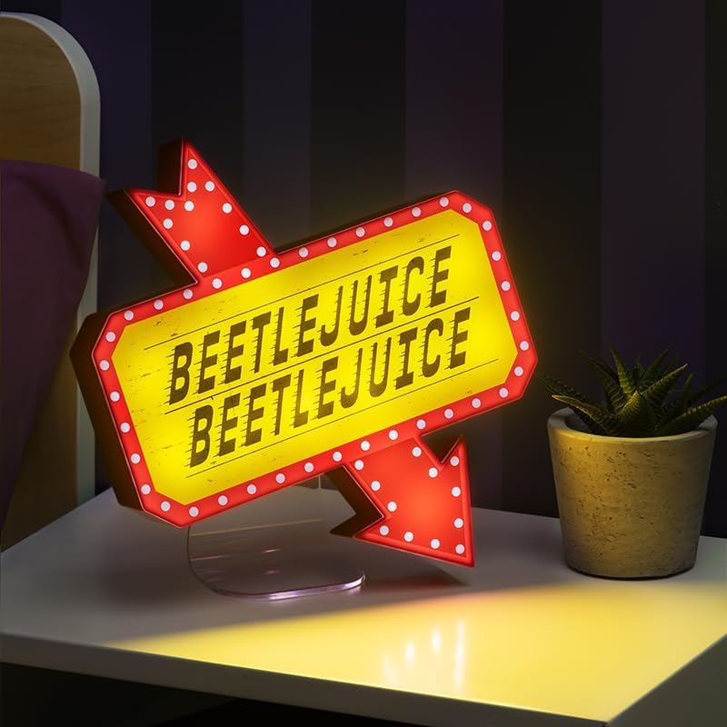 Paladone Beetlejuice Icon Accent Light - Officially Licensed Merchandise from Iconic Retro Horror Movie, Spooky Room Decor