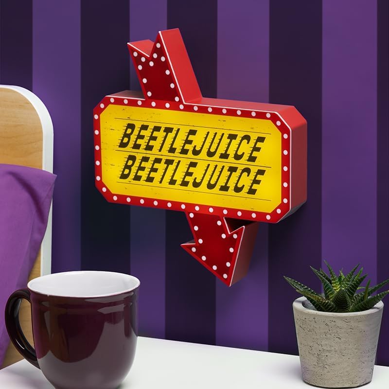 Paladone Beetlejuice Icon Accent Light - Officially Licensed Merchandise from Iconic Retro Horror Movie, Spooky Room Decor