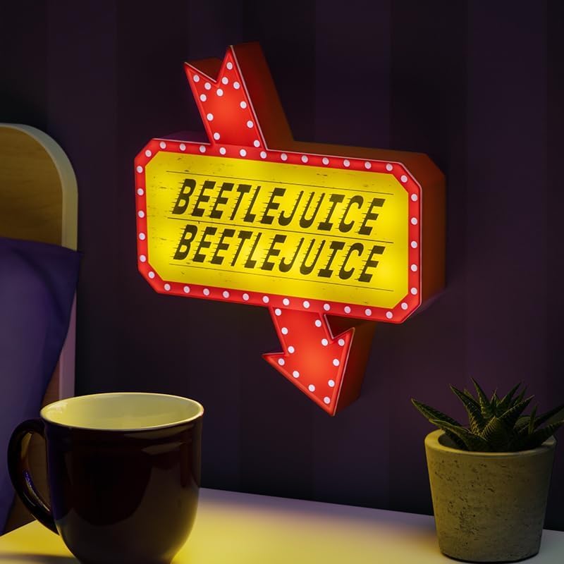 Paladone Beetlejuice Icon Accent Light - Officially Licensed Merchandise from Iconic Retro Horror Movie, Spooky Room Decor