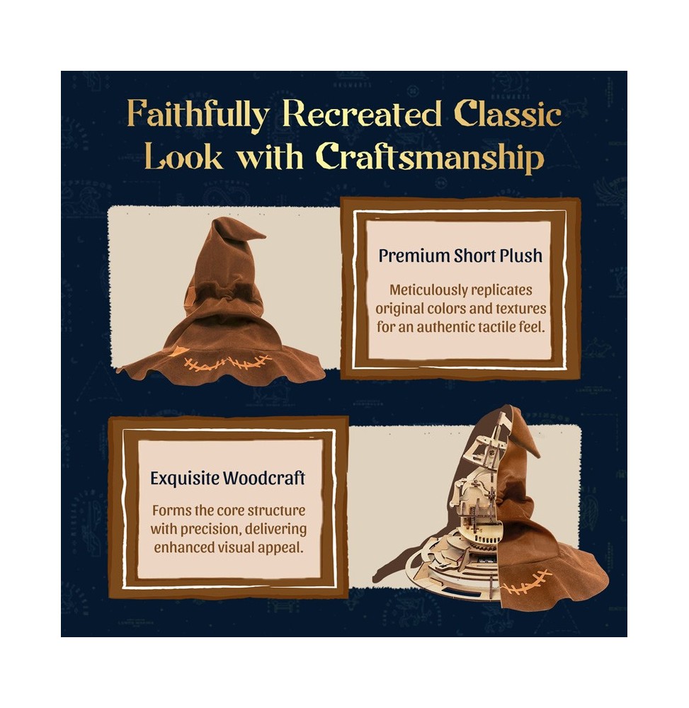 Harry Potter Model Kit Wooden Kit Scene Sorting Hat