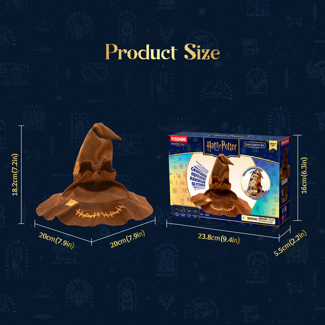 Harry Potter Model Kit Wooden Kit Scene Sorting Hat